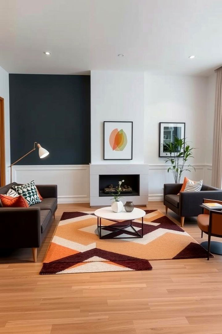 Geometric Patterns Approach - 22 Pinterest Living Room Decor Ideas