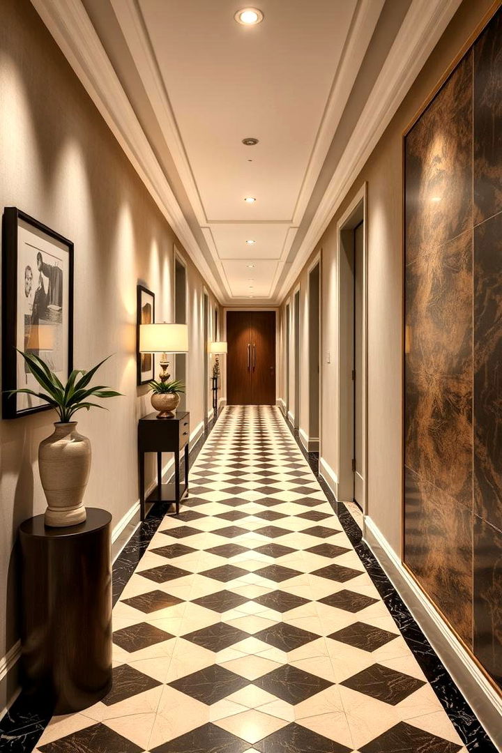 Geometric Patterns Hallway - 22 Hallway Ideas