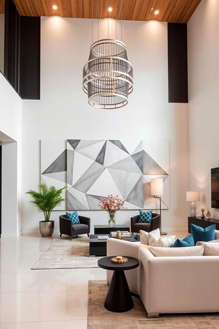 Geometric Patterns Play - 22 Large Wall Decor Ideas