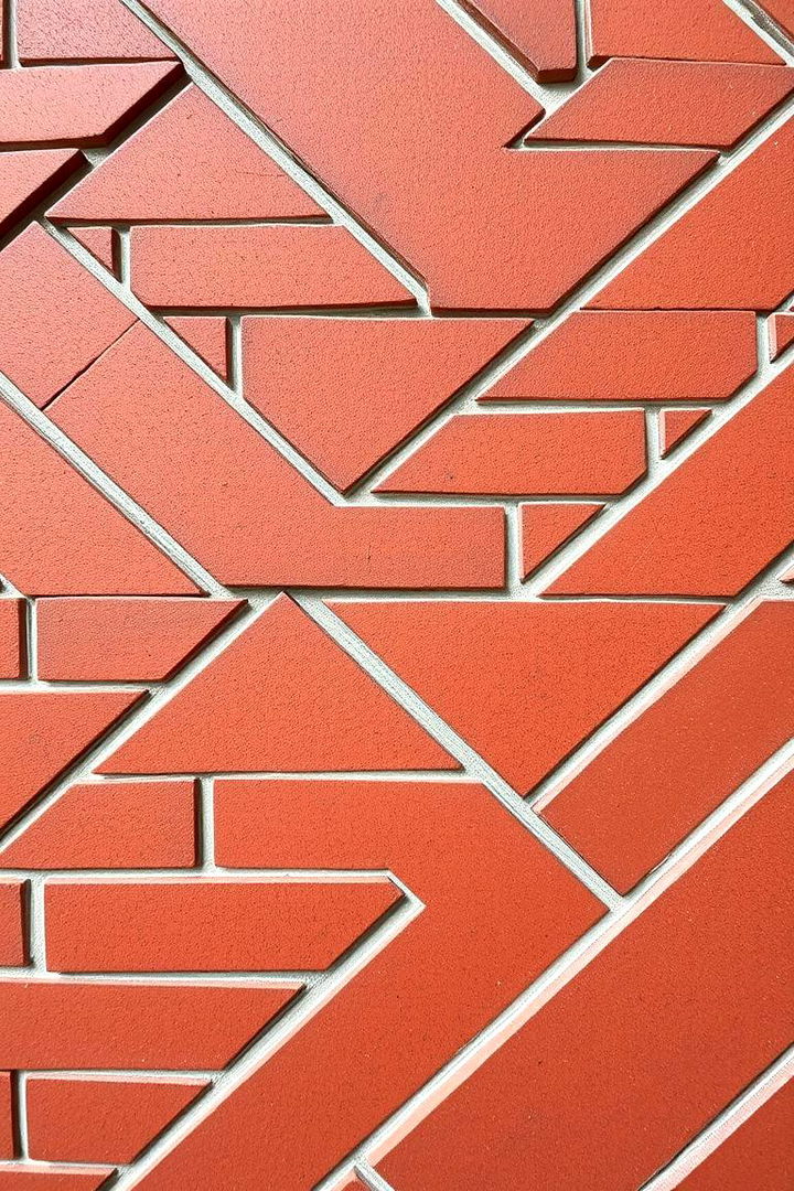 Geometric Patterns Unleashed - 22 Brick Front Steps Design Ideas