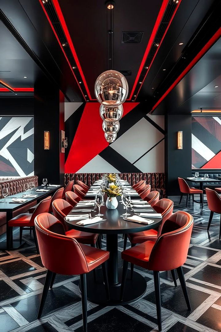 Geometric Patterns and Design - 22 Art Deco Dining Room Ideas