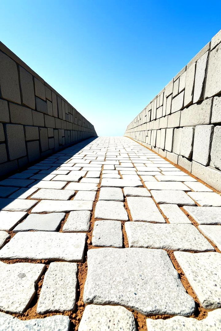 Geometric Precision Bluestone Path - 22 Bluestone Walkway Ideas