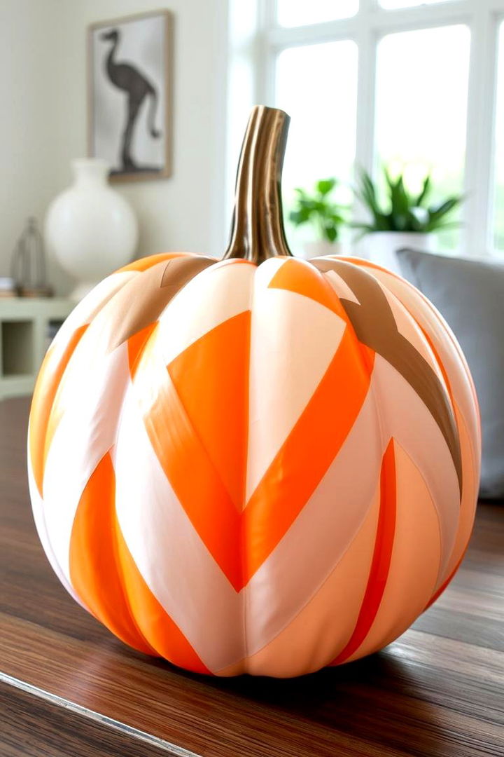 Geometric Pumpkin Decor - 22 Pumpkin Decor Ideas