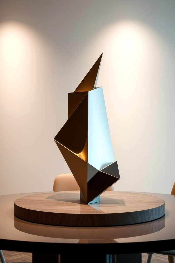 Geometric Sculpture Centerpieces - 22 non-floral wedding centerpiece ideas