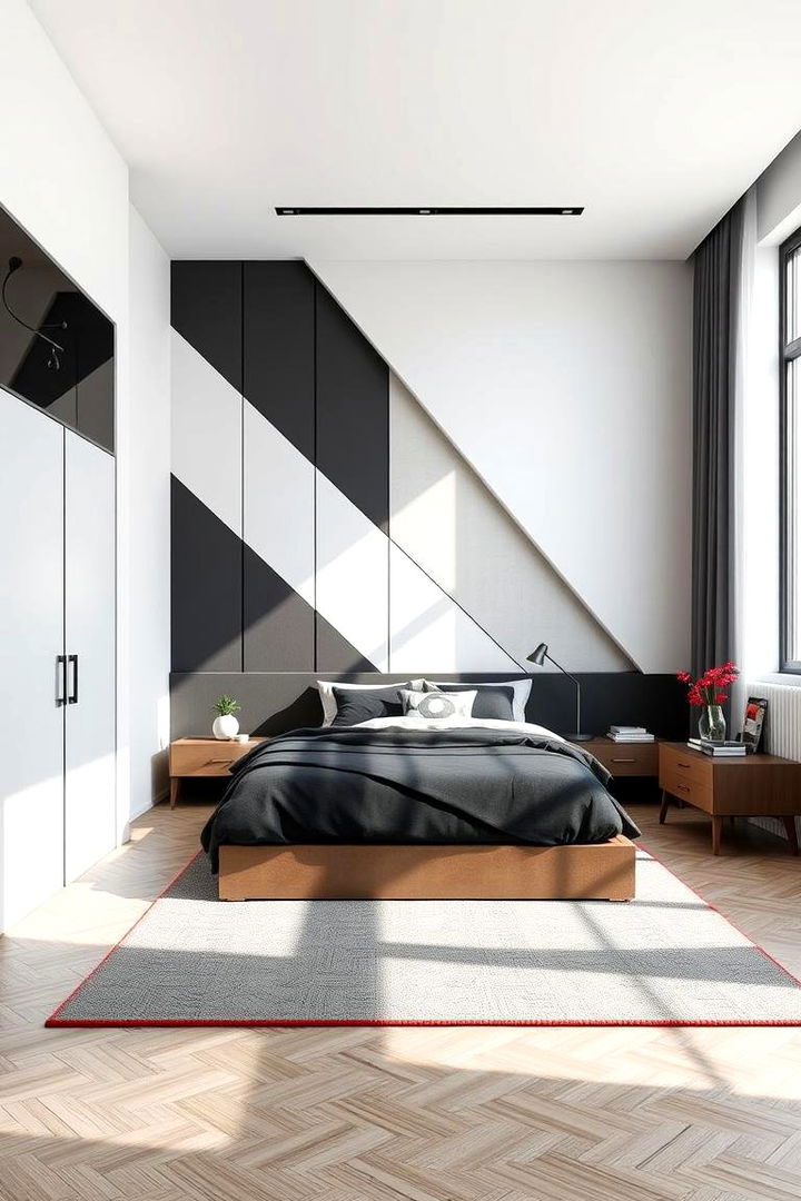 Geometric Shapes and Grids - 22 80s Bedroom Ideas