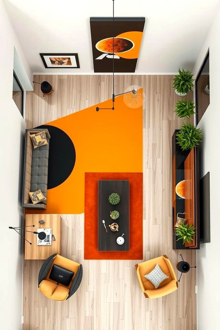Geometric Shapes for Modern Energy - 22 Black Boho Living Room Ideas
