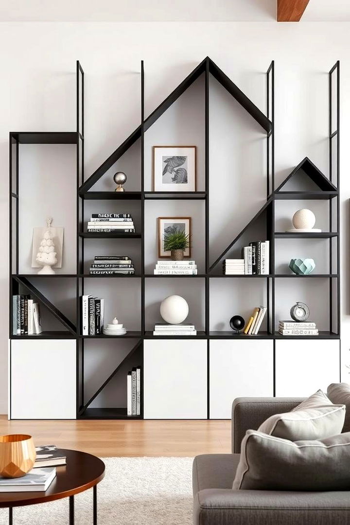 Geometric Shelving Ideas - 22 Living Room Furniture Ideas