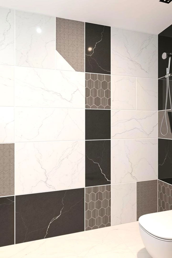 Geometric Tile Arrangements - 22 Bathroom Wall Ideas