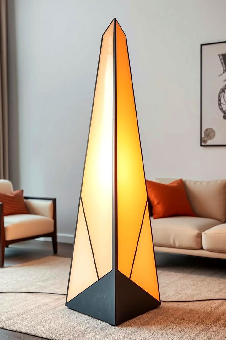 Geometric and Angular Shapes - 22 Living Room Floor Lamp Ideas and Inspiration