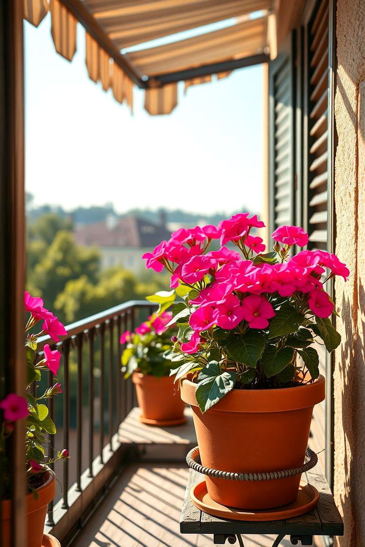 Geraniums for Classic Charm - 22 Flowering Plants for Balcony