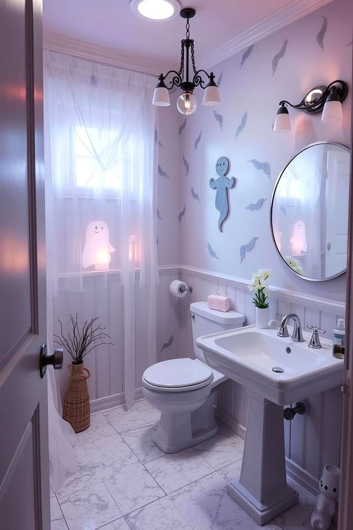 Ghostly Figure Accents - 22 Harry Potter Bathroom Ideas