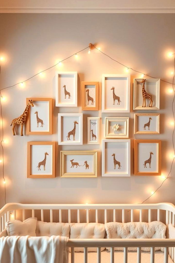 Giraffe Picture Frames Display - 22 Giraffe Nursery Ideas