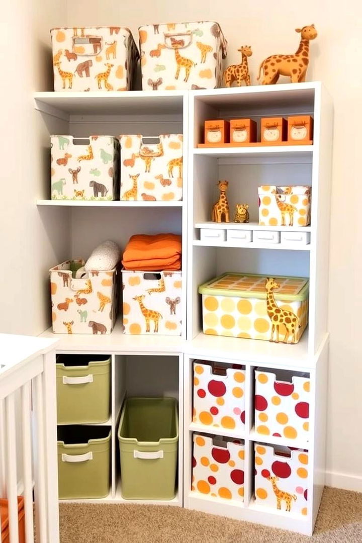 Giraffe Themed Storage Solutions - 22 Giraffe Nursery Ideas