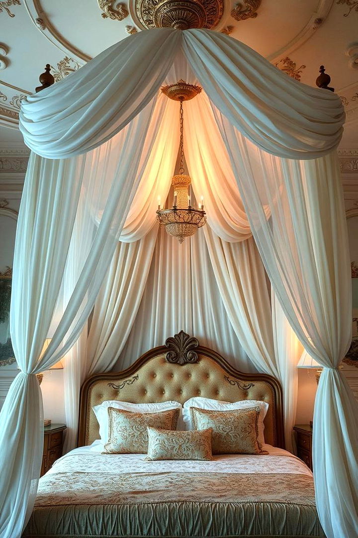 Glamorous Canopy Design - 22 Glam Bedroom Ideas