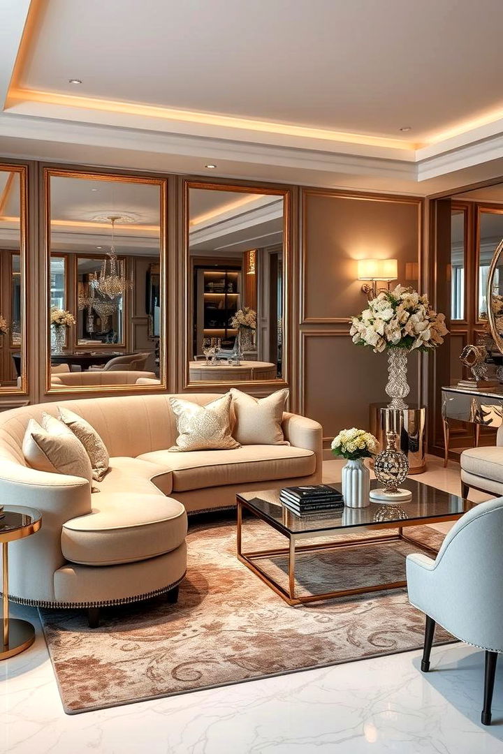 Glamorous Chic Fusion - 22 Beige Couch Living Room Ideas