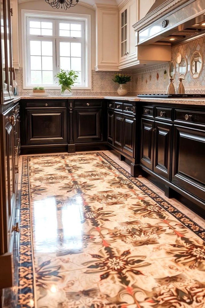 Glamorous Flooring Options - 22 Art Deco Kitchen Ideas
