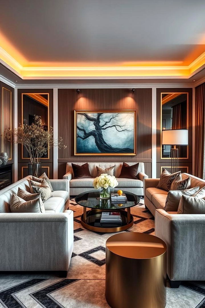 Glamorous Living Room - 22 Art Deco Interior Design Ideas