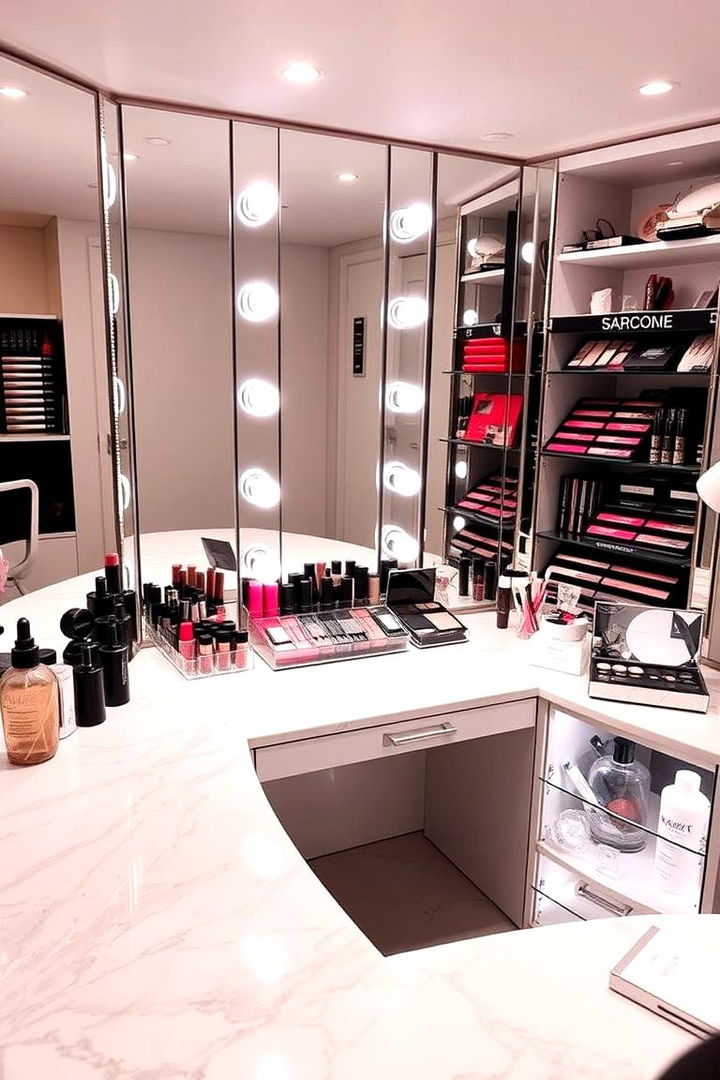 Glamorous Makeup Hub - 22 Makeup Vanity Ideas