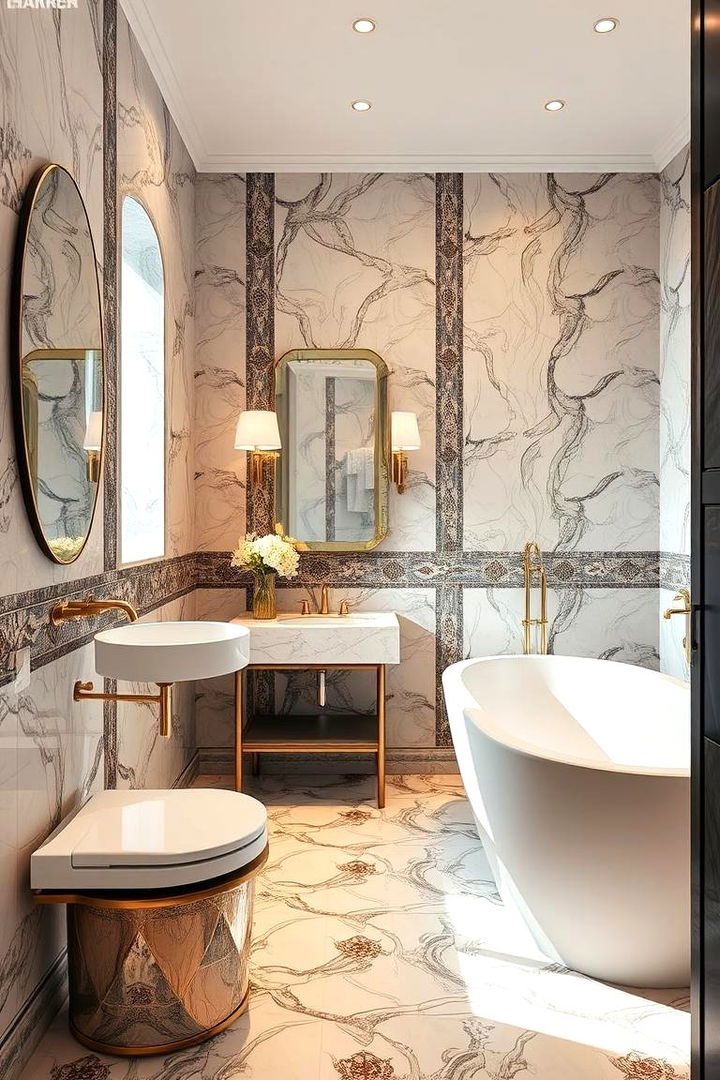 Glamorous Tile Choices - 22 Jack and Jill Bathroom Ideas