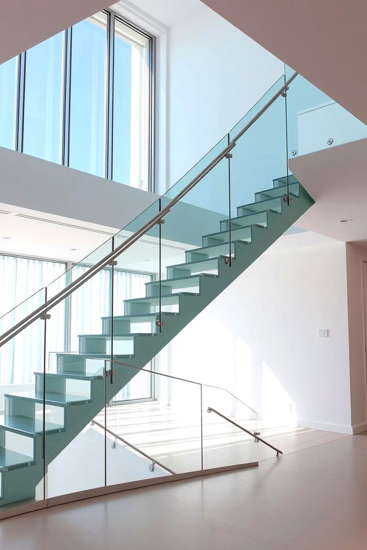 Glass Balustrade Brilliance - 22 Contemporary Staircase Design Ideas
