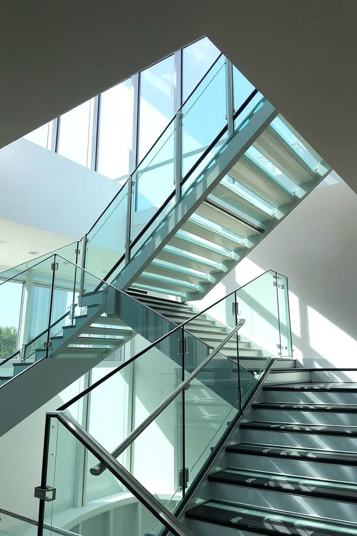 Glass Balustrade Staircases - 22 Open Staircase Ideas
