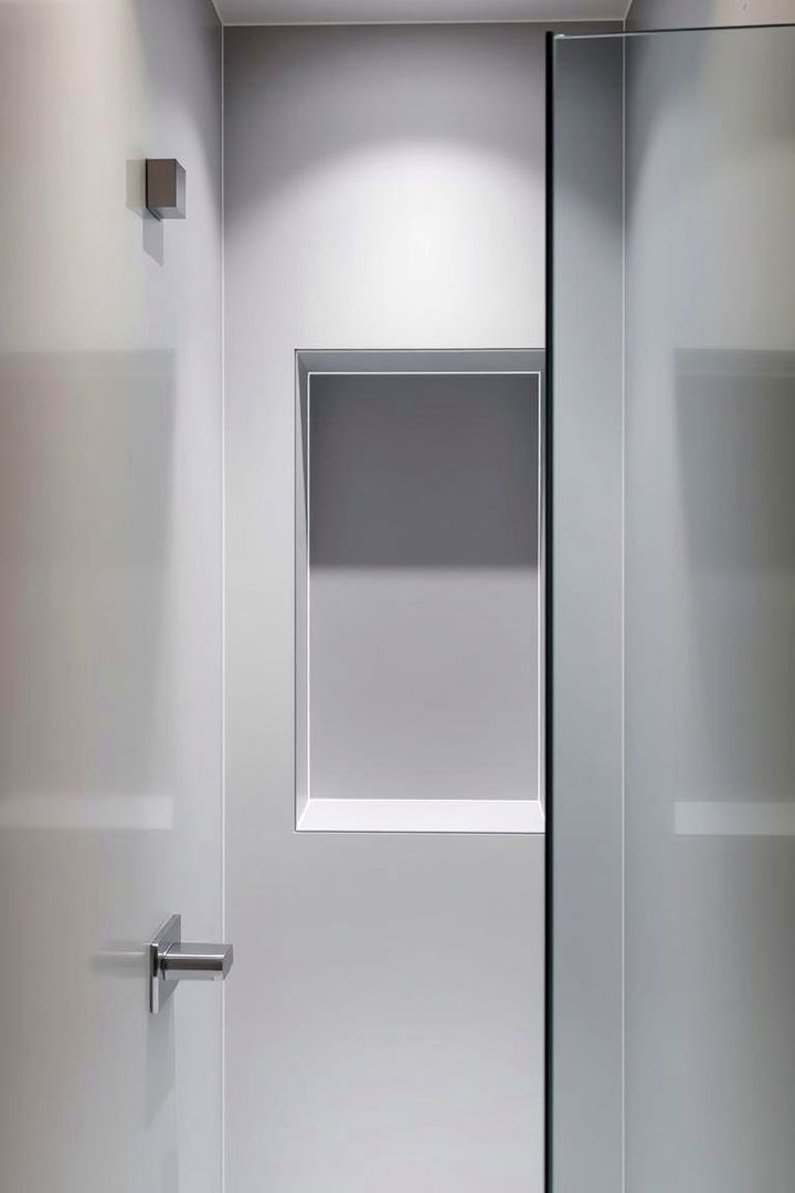 Glass Bordered Niche - Shower Niche Ideas for Organized Bathroom Storage