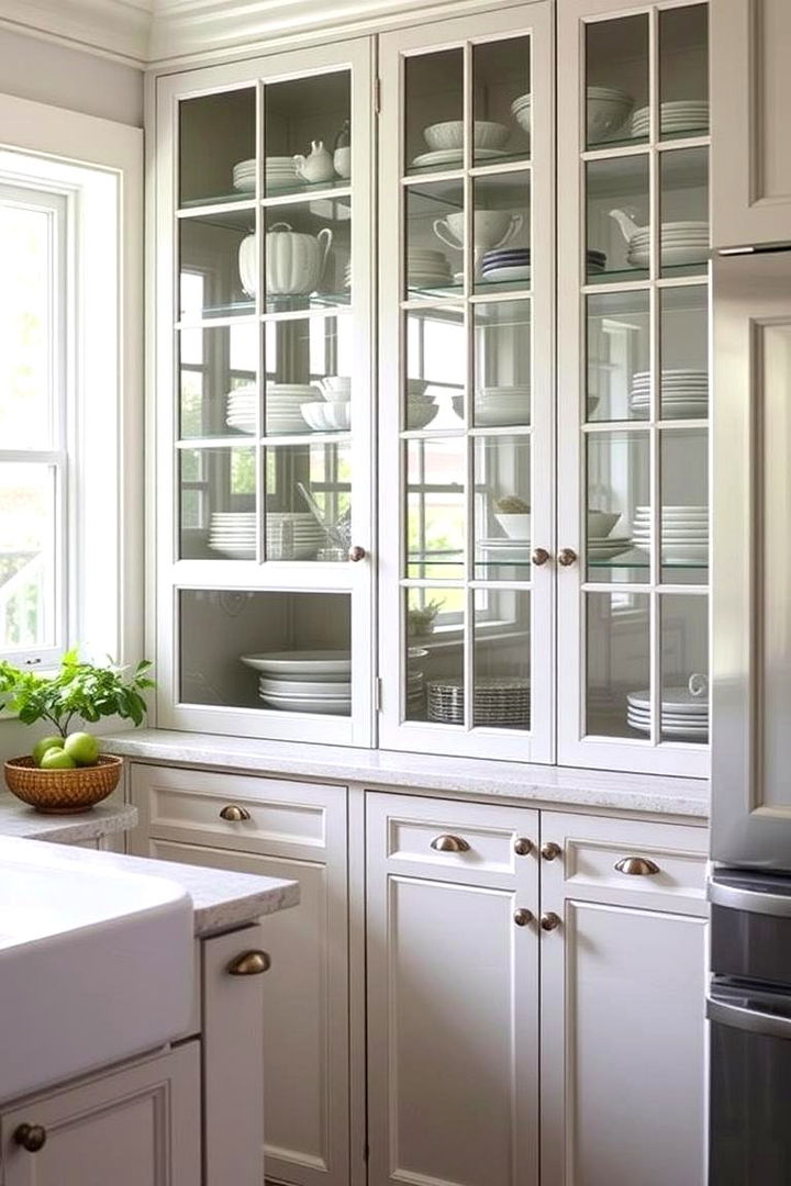 Glass Cabinet Fronts - 22 1950s Kitchen Ideas