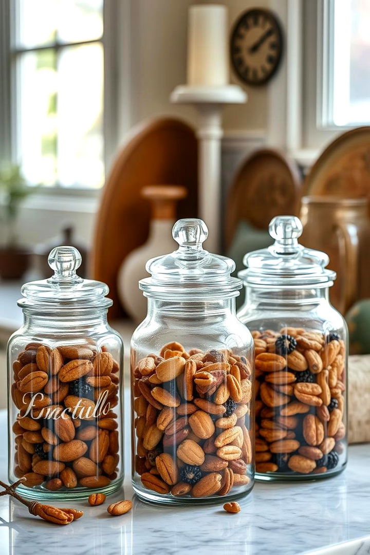 Glass Canisters - 22 Snack Storage Ideas