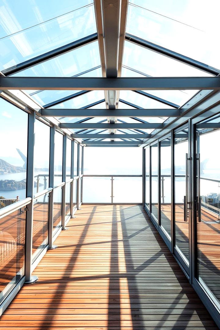Glass Covered Deck Retreat - 22 Covered Deck Ideas