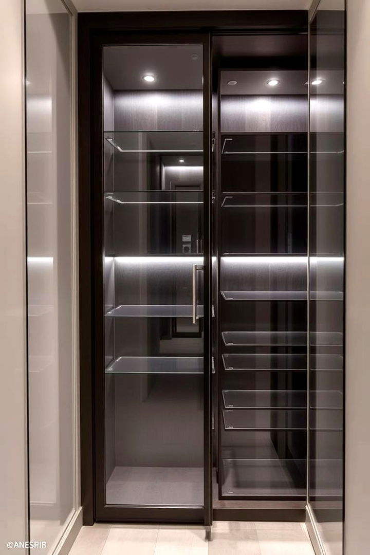 Glass Door Entry Closet - 22 Entry Closet Ideas