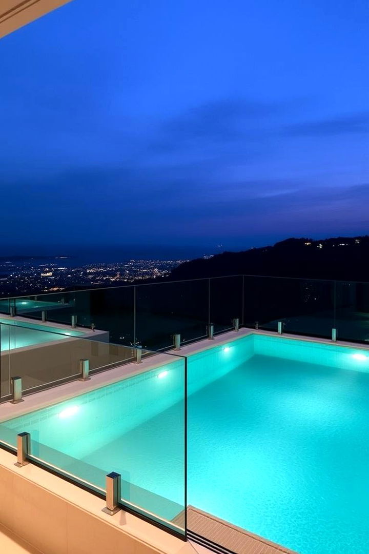 Glass Railing Luxury Plunge Pool - 22 Plunge Pool Ideas