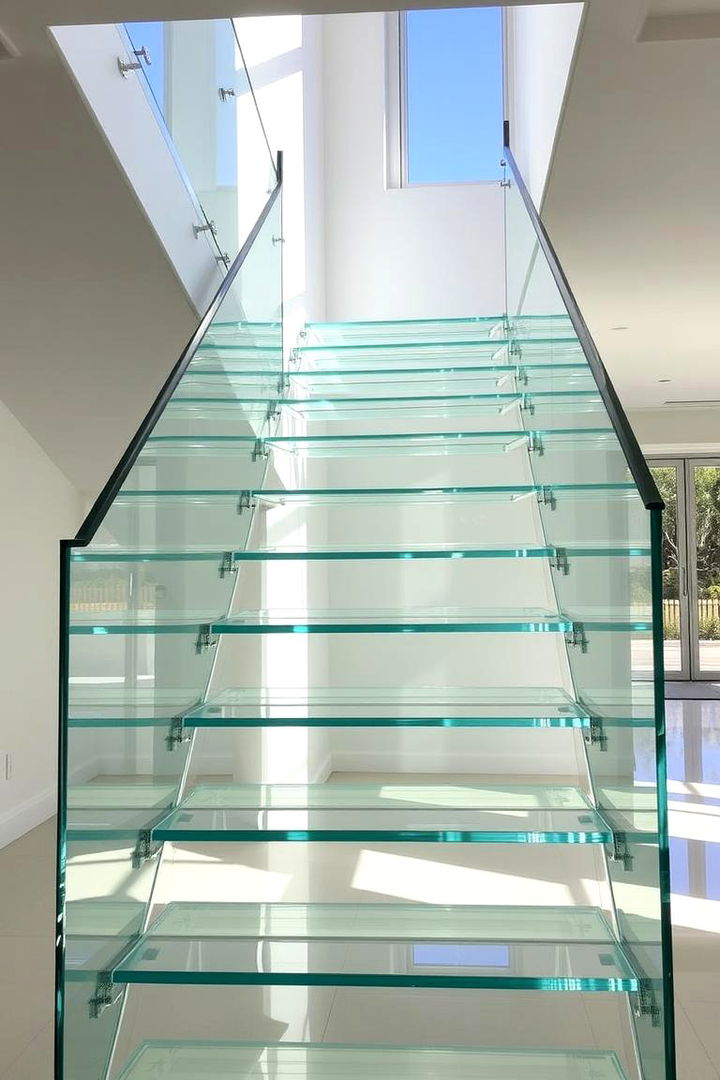 Glass Staircase Elegance - 22 Modern Staircases