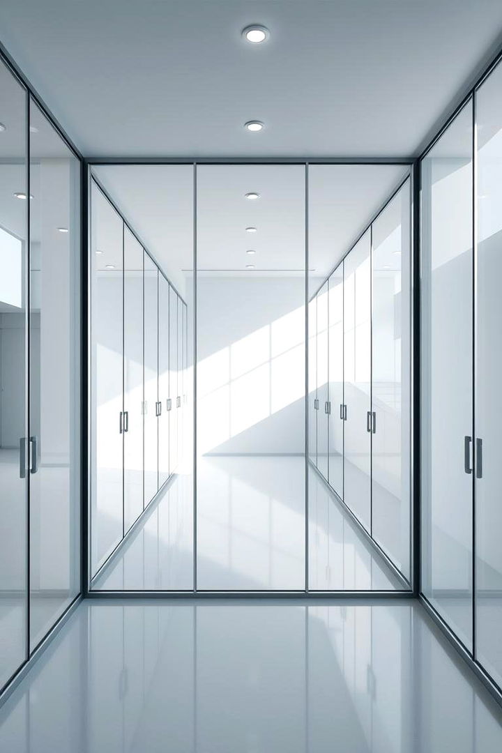 Glass and Mirrored Panels - 22 Room Divider Ideas