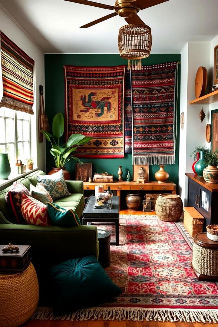 Global Boho Flair - 22 Green Boho Bedroom Ideas