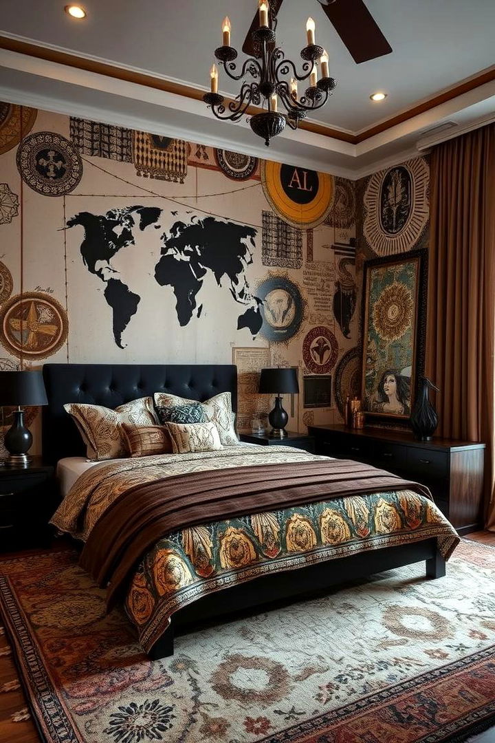 Global Fusion with Diverse Inspirations - 22 Black and Brown Bedroom Ideas