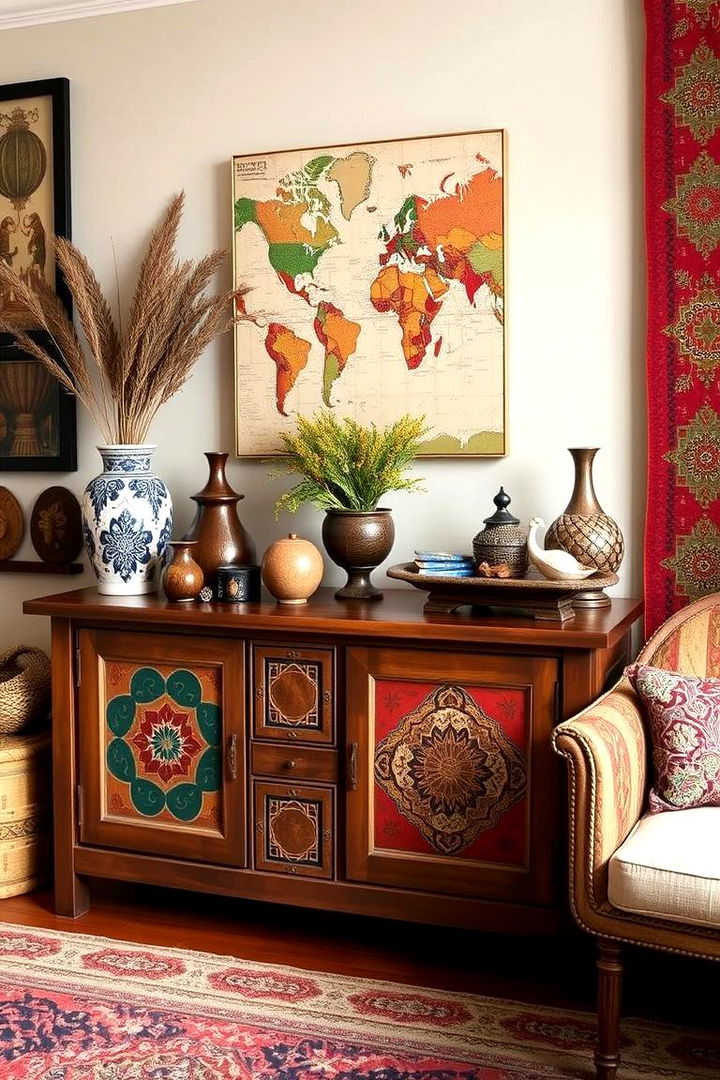 Global Influence - 22 Sideboard Decor Ideas