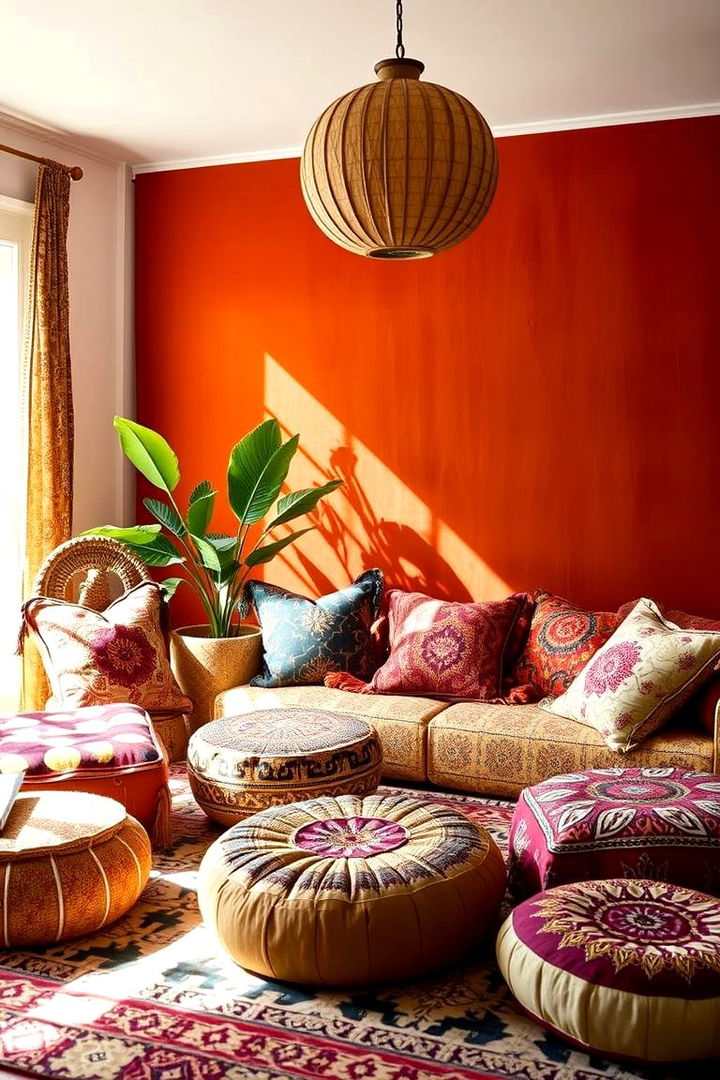 Global Inspired Accents - 22 Boho Burnt Orange Bedroom Ideas