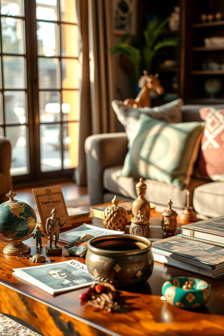 Global Travelers Table - 22 Coffee Table Decor Ideas