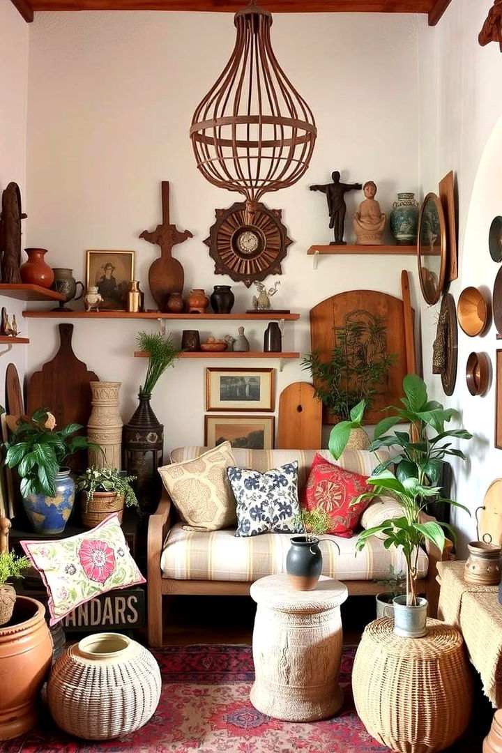 Global Vintage and Artisan Finds - 22 Bohemian Maximalist Decor Ideas