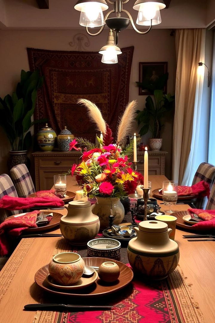 Globally Inspired Table Decor - 22 boho wedding ideas