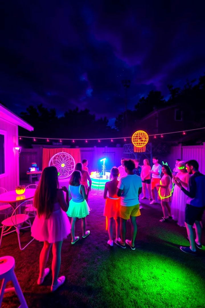 Glow Party Spectacle - 22 Backyard Birthday Party Ideas