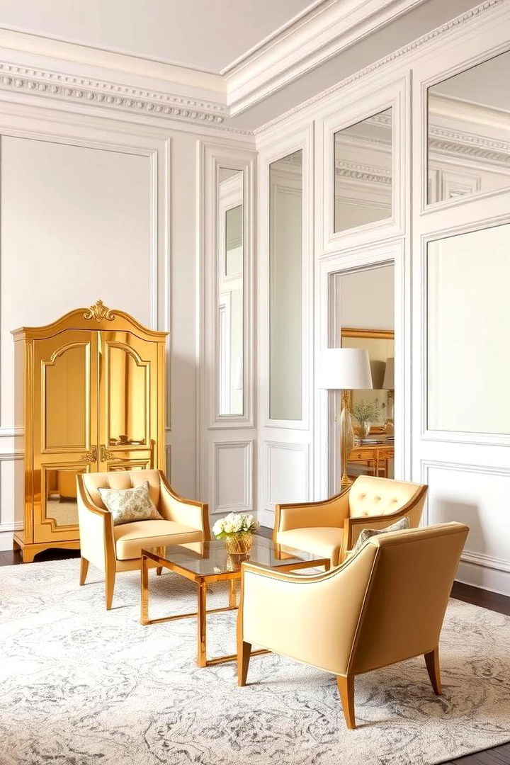 Gold Toned Furniture Statements - 22 Gold Bedroom Ideas