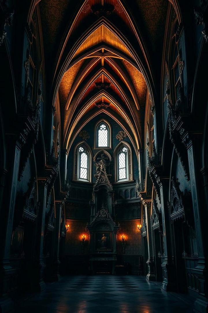 Gothic Accents - 22 Castle Living Room Ideas