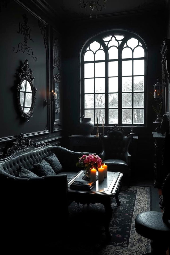 Gothic Ambiance - 22 Black Room Ideas