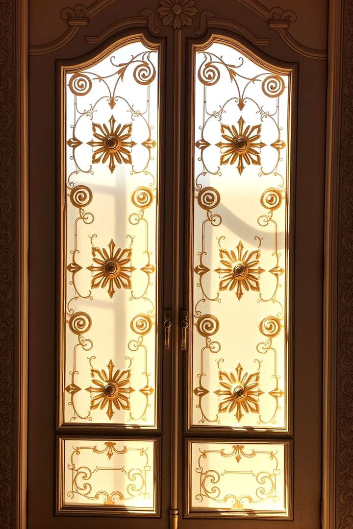 Gothic Door with Rosette Patterns - 22 Gothic Front Door Ideas