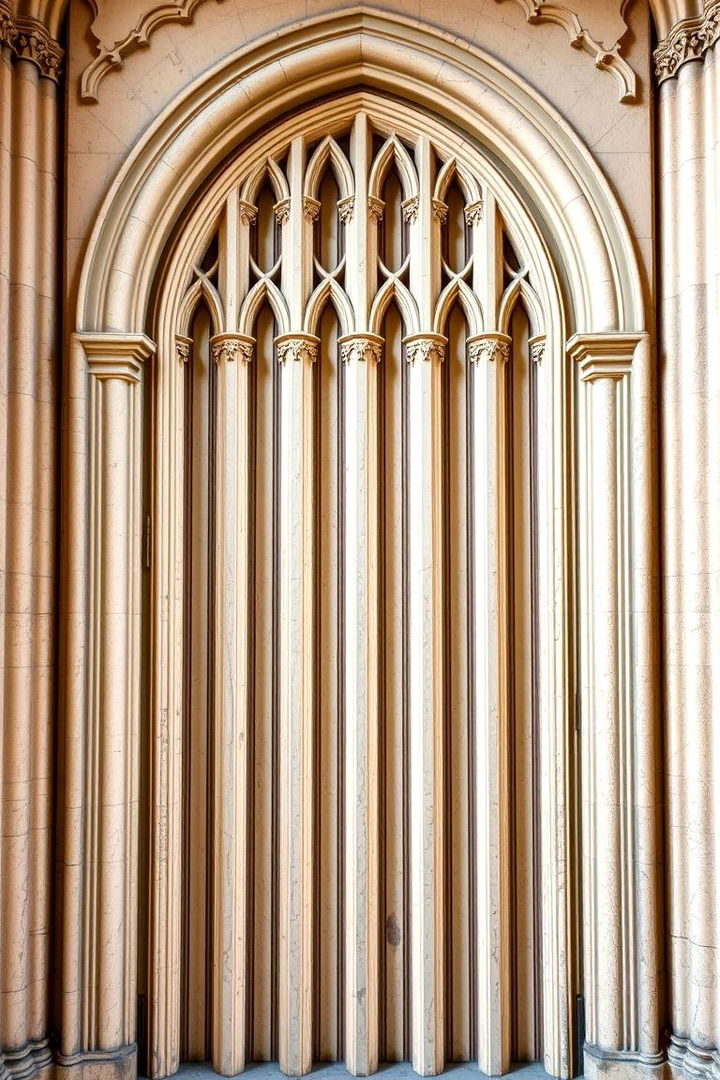 Gothic Door with Vertical Panels - 22 Gothic Front Door Ideas