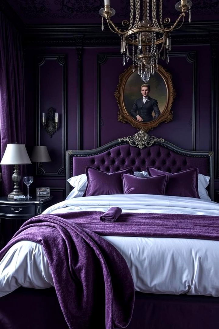 Gothic Elements with a Modern Twist - 22 Dark Purple Bedroom Ideas