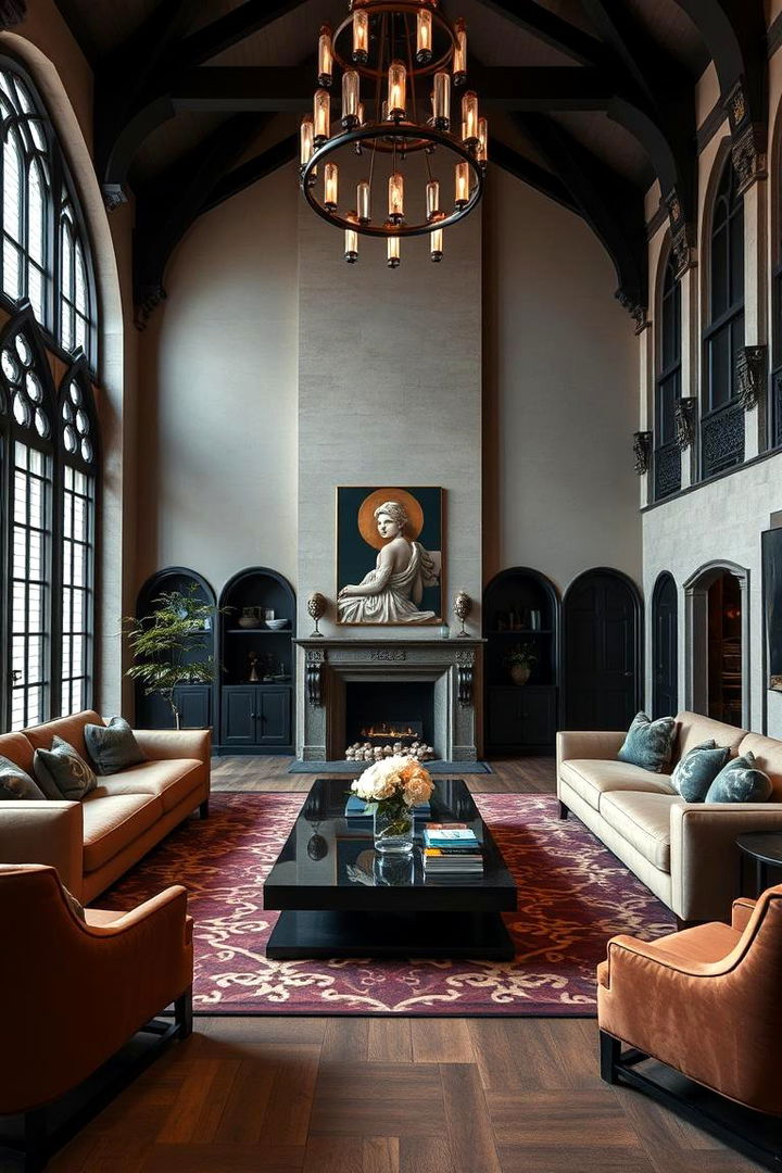Gothic Modern Fusion - 22 Gothic Living Room Ideas