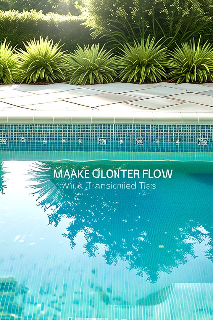 Gradient Flow Effects - 22 Waterline Pool Tile Ideas