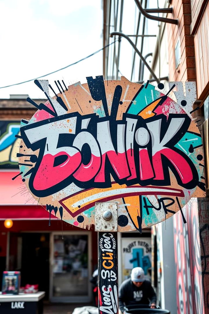 Graffiti Inspired Urban Art - 22 Man Cave Sign Ideas